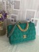 Chanel 19 Flap Bag Green AS1162
