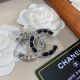 Chanel Inspired Brooch with CC Logo - CE8043