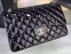 Chanel Black Patent Leather Classic Flap Bag CHA7212