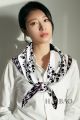 Big Chanel CC Logo Square Silk Scarf