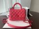 Chanel Coco Mini Flap Bag Top Handle Pink AS2215