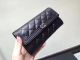 High Quality Chanel Boy Matelasse Long Wallet Black Cannage Pattern CHA5263 Silver