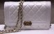 Boys Chanel Mini Flap Bag featuring Bright Cannage Pattern and Off-White color (A33815)