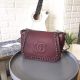 Chanel Calfskin and Silver-Tone Metal Wine Bag 94008
