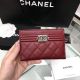 BOY CHANEL Replica Card Holder A84431 in Red