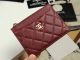 Chanel Classic Card Holder Grained Calfskin & Gold-Tone Metal Burgundy